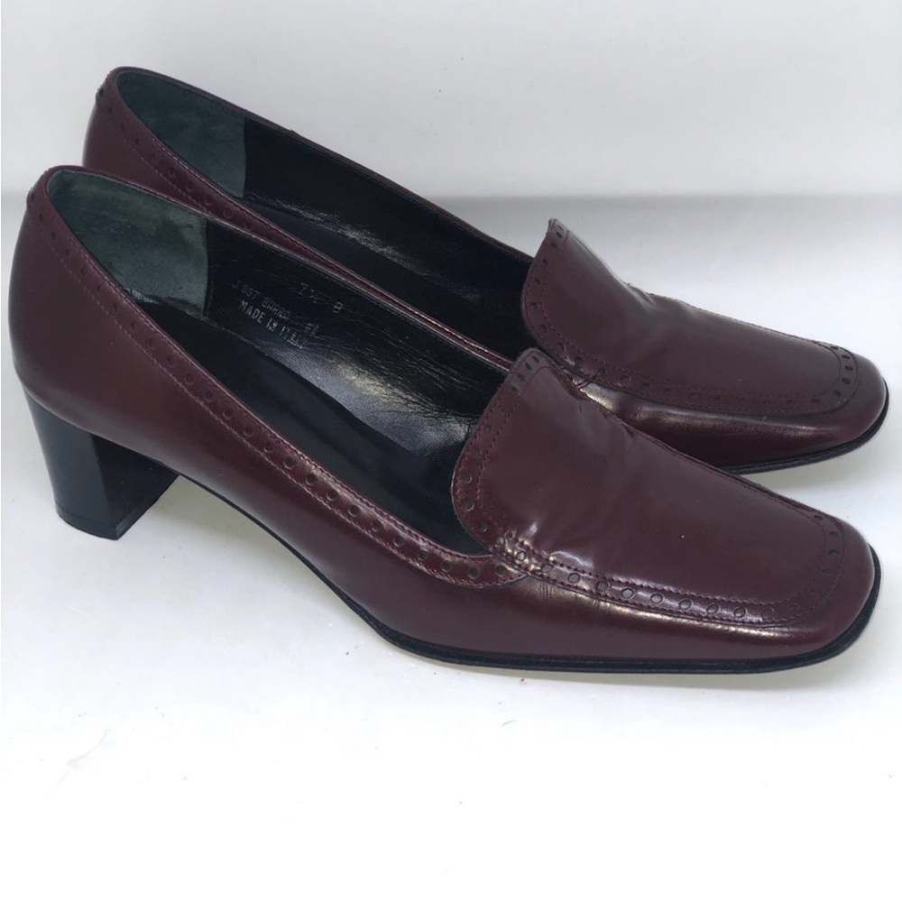 Coach Burgundy Leather Heels